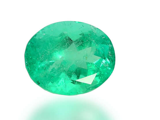 Smaragd: sehr schöner, natürlicher Smaragd hervorragender Farbe, ca. 4,68ct - photo 1