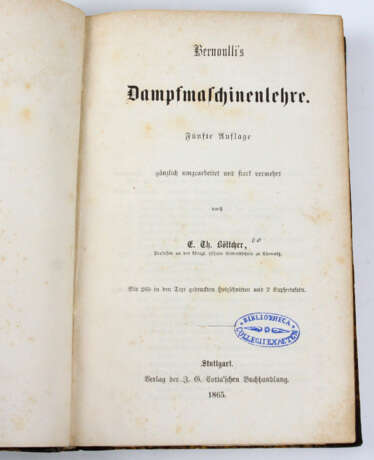 Bernoullis Dampfmaschinenlehre - photo 1