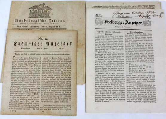 4 Zeitungen 1804 bis 1859 - Foto 1