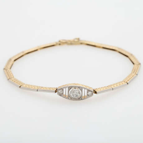 ART DECO Armband mit 3 Altschliffdiamit - photo 1