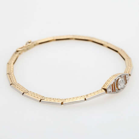 ART DECO Armband mit 3 Altschliffdiamit - photo 2