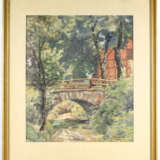 Brücke am Bach - unbekannter Künstler 1932 - фото 1