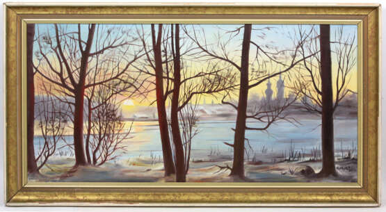 winterlicher Sonnenaufgang - Vachek 1980 - фото 1