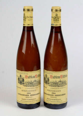 2 Flaschen Riesling Herrenberg 1984 - Foto 1