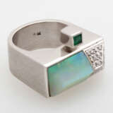 KRAUSS Ring mit Opal, Smaragd und Diamanten. - Foto 3