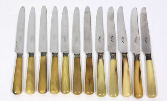 12 Messer mit Horngriff - Foto 1