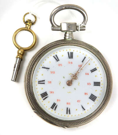 Schlüssel Taschenuhr um 1900 - photo 1