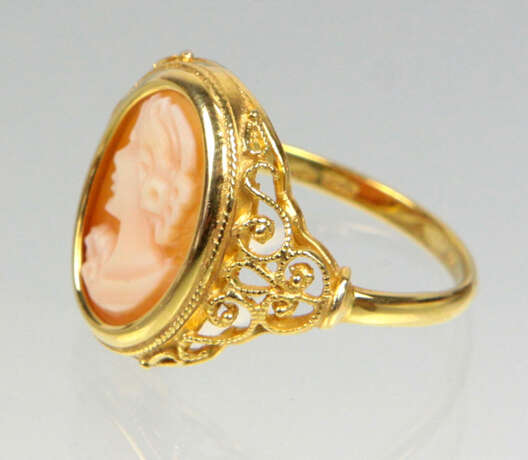 Kamee Ring - Gelbgold 585 - photo 2