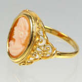 Kamee Ring - Gelbgold 585 - фото 2
