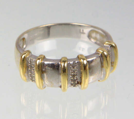 Brillant Ring - Gelbgold/WG 585 - photo 1