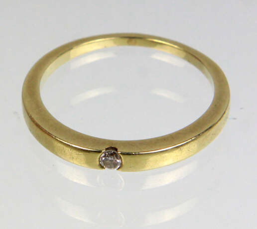 Brillant Solitär Ring - Gelbgold 585 - photo 1