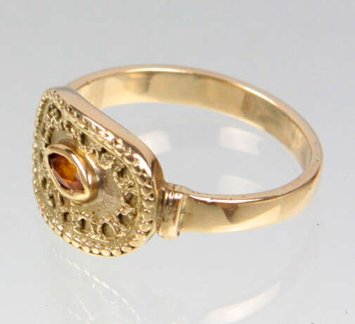 Ring mit Citrin - Gelbgold 585 - Foto 2
