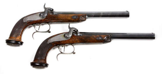 Duell Pistolen im Doppelkasten um 1855 - Foto 4