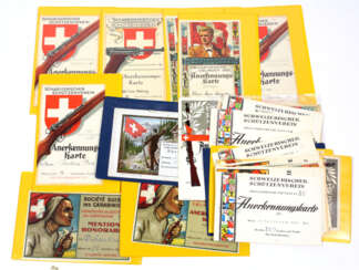 50 Schützenkarten Schweiz 1924/63