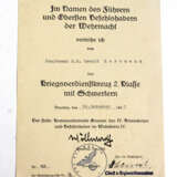 KVK Verleihungsurkunde 1940 - Foto 1