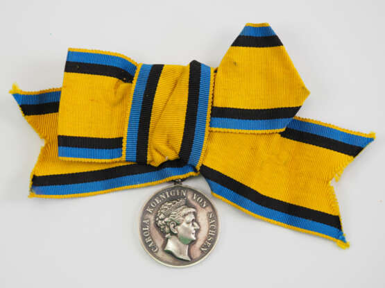 Sachsen: Silberne Carola-Medaille, 1. Typ (1892-1915). - photo 1
