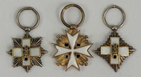 Deutscher Adler Orden, Lot von 3 Miniaturen. - Foto 1