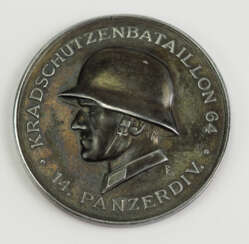 Medaille des Kradschützenbataillon 64 der 14. Panzerdivison.