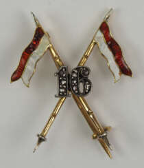 Großbritannien: 16th Lancers - Diamanten Pin.