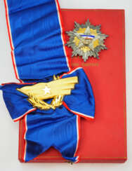 Jugoslawien: Orden der jugoslawischen Fahne, 1. Modell (1954-1963), 1. Klasse Satz, im Etui.
