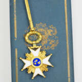 Lettland: Orden der drei Sterne, 1. Modell (1924-1940), Komturkreuz, im Etui. - фото 1