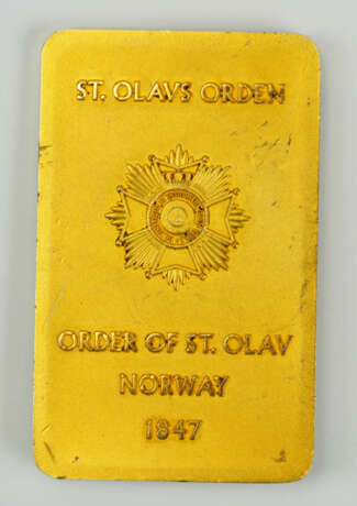 Norwegen: St. Olav-Orden Plakette. - photo 4