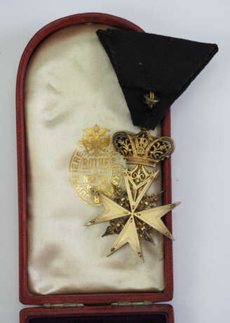 Österreich: Malteser Orden, Donaten Kreuz, Internationale Form, im Etui. - photo 2