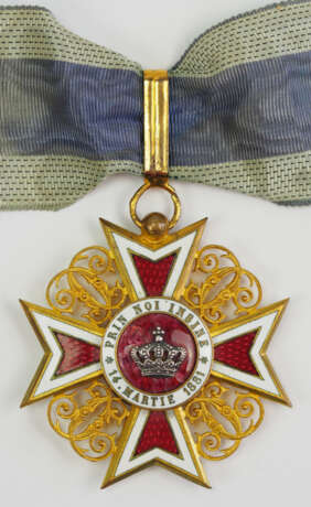 Rumänien: Orden der Krone von Rumänien, 1. Modell (1881-1932), Komturkreuz. - фото 1