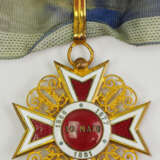 Rumänien: Orden der Krone von Rumänien, 1. Modell (1881-1932), Komturkreuz. - Foto 3