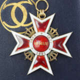 Rumänien: Orden der Krone von Rumänien, 2. Modell (1932-1947), Großkreuz Satz, im Etui. - Foto 5