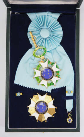 Brasilien: Nationaler Orden Kreuz des Südens, 3. Modell, 1. Typ (1932-1967), Großkreuz Satz, im Etui. - Foto 1