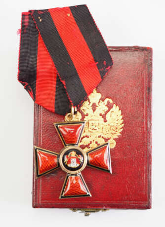 Russland: St. Wladimir Orden, 4. Klasse, im Etui - Carl Faberge. - Foto 1
