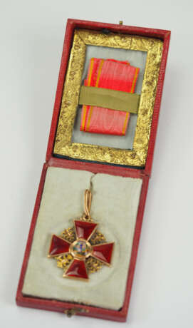 Russland: Orden der heiligen Anna, 2. Modell (1810-1917), 3. Klasse, im Etui. - Foto 3