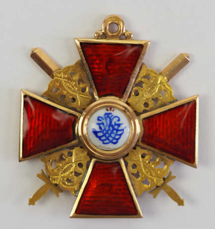 Russland: Orden der heiligen Anna, 2. Modell (1810-1917), 3. Klasse mit Schwertern. - Foto 3