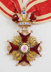 Russland: Kaiserlicher und Königlicher Orden vom heiligen Stanislaus, 2. Modell, 2. Typ (ca. 1841-1917), 2. Klasse mit Krone.