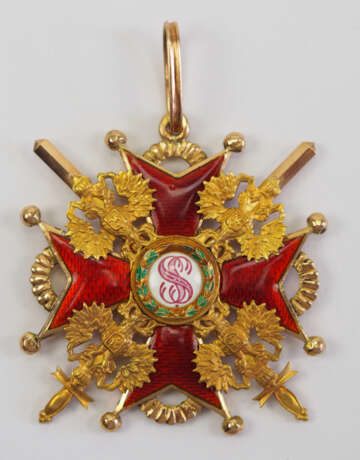 Russland: Kaiserlicher und Königlicher Orden vom heiligen Stanislaus, 2. Modell, 2. Typ (ca. 1841-1917), 2. Klasse, mit Schwertern. - photo 1