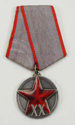 Sowjetunion: Medaille 20 Jahre Rote Arbeiter- und Bauernarmee, 2. Typ.