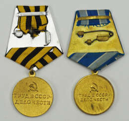 Sowjetunion: Medaille für Tapferkeit beim Brandschutz.