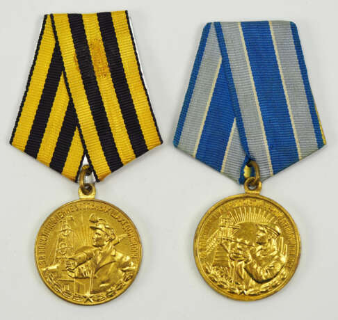 Sowjetunion: Lot von 2 Medaillen. - фото 1