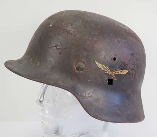 Luftwaffe: Stahlhelm M35, Doppelemblem. - фото 1