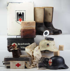 Rotes Kreuz: Sammlung Ausrüstung.