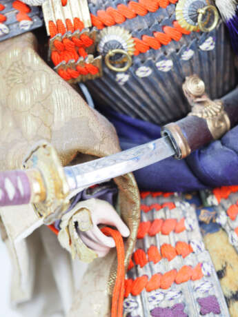 Japan: Meiji Puppe des Generals Oda Nobunaga. - Foto 3