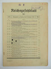 Reichsgesetzblatt, Teil 1, 1938, Nr. 8.