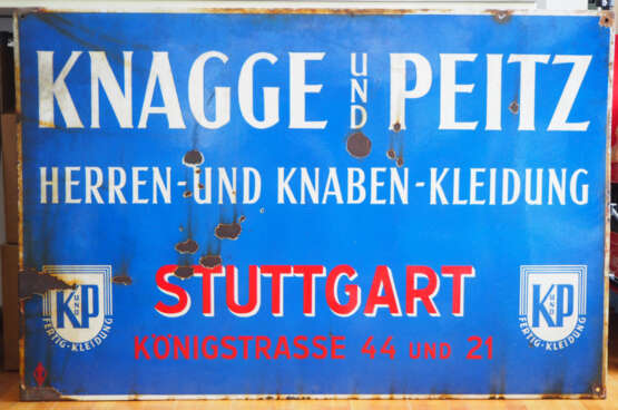Emailschild Knagge und Peitz - Stuttgart. - photo 1