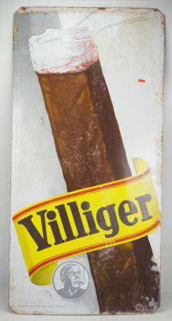 Emaillschild: Villiger Zigarren. - Foto 1