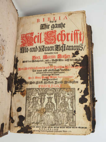 Biblia. Das ist die Ganze Heil.Schrift Alt- und Neuen Testaments - 1702. - photo 3