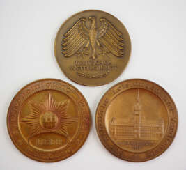 Hamburg: Lot von 3 Medaillen.