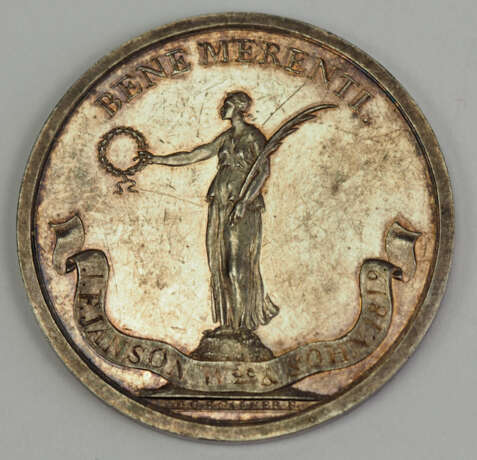 Lübeck: Bene Merenti Medaille 1819. - Foto 1