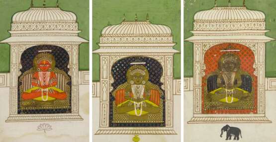 Lot: 7 Jain-Miniaturmalereien - photo 7