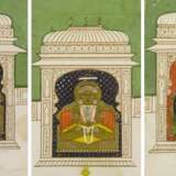 Lot: 7 Jain-Miniaturmalereien - фото 7
